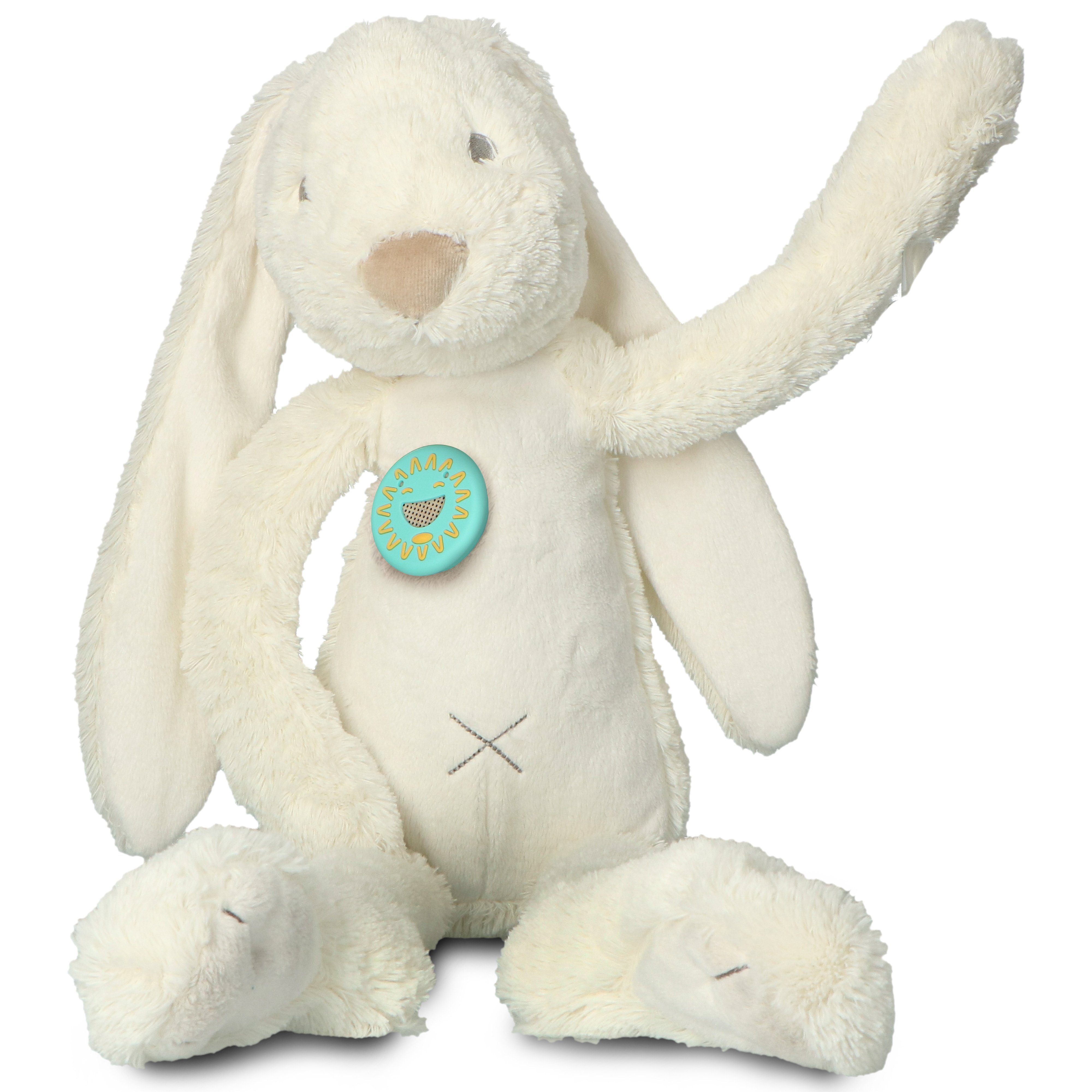 Alecto Babyphone HeeHee+ToyRabbit, 1-tlg., Sprechendes Kuscheltier, mit Text/Sprachchat, Schlaflieder,nachhaltig.