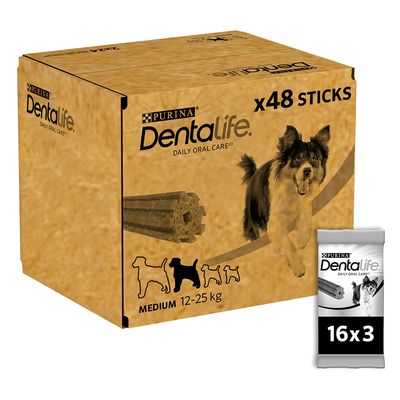 PURINA Dentalife Tägliche Zahnpflege-Snacks für mittelgroße Hunde