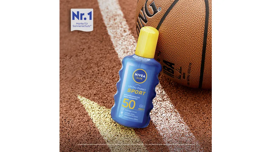 NIVEA Sun UV Dry Protect Sport Transparentes Spray LSF 50 200 ml