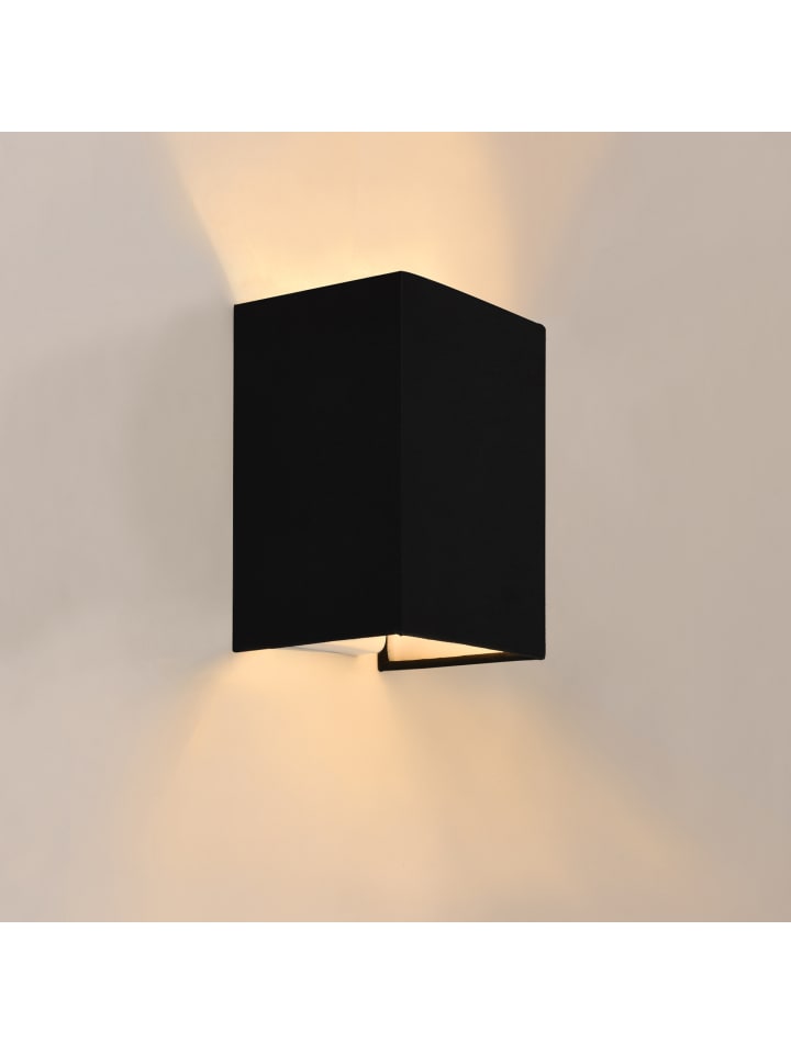 lux.pro Wandleuchte Schwerin 2er Set in Schwarz (H)20cm (B)16cm (T)13cm günstig kaufen onesize