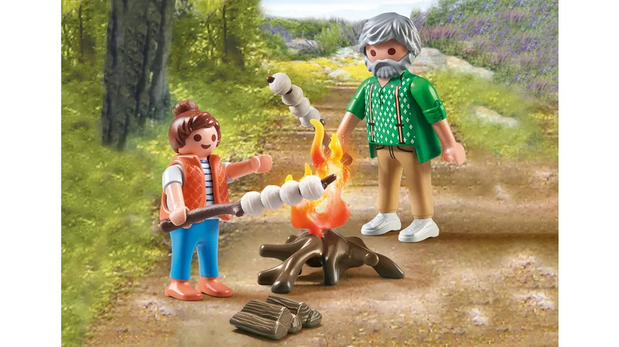 PLAYMOBIL 71513 - my Life - Lagerfeuer mit Marshmallows
