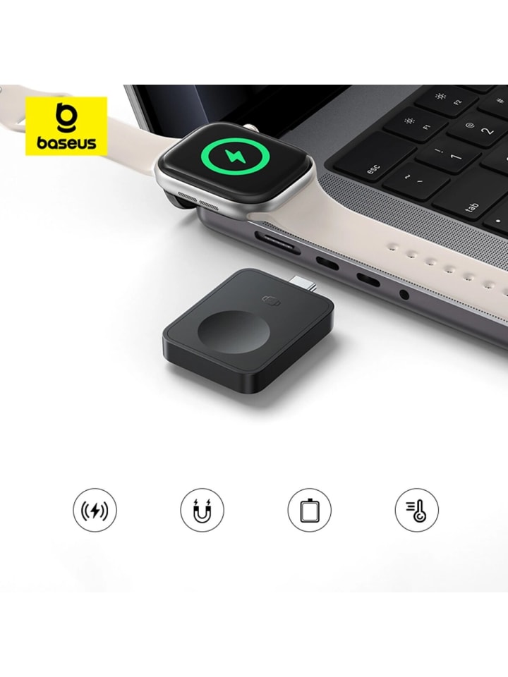 Baseus Baseus MagPro 2,5W magnetisches induktives Ladegerät für Apple in Schwarz günstig kaufen onesize