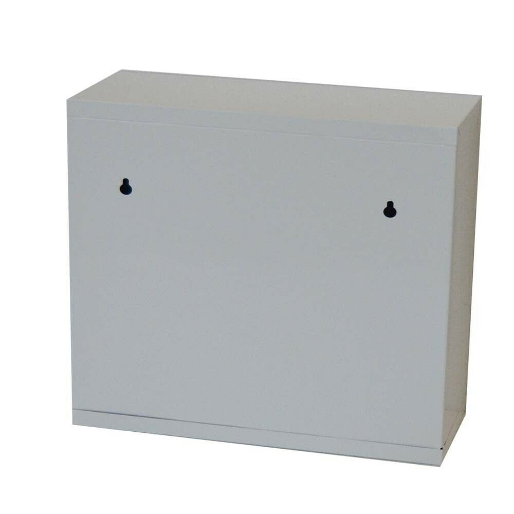 style home Medizinschrank Medikamentenschrank abschließbare Arzneischrank (Tip-on'' Glastür, inkl. 2 Schlüsseln) Erste Hilfe Schrank aus Metall,30ⅹ30ⅹ12cm Weiß- 2 Fächer