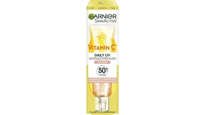 Garnier SkinActive Vitamin C Tägliches Sonnenfluid Glow LSF 50+ 40 ml
