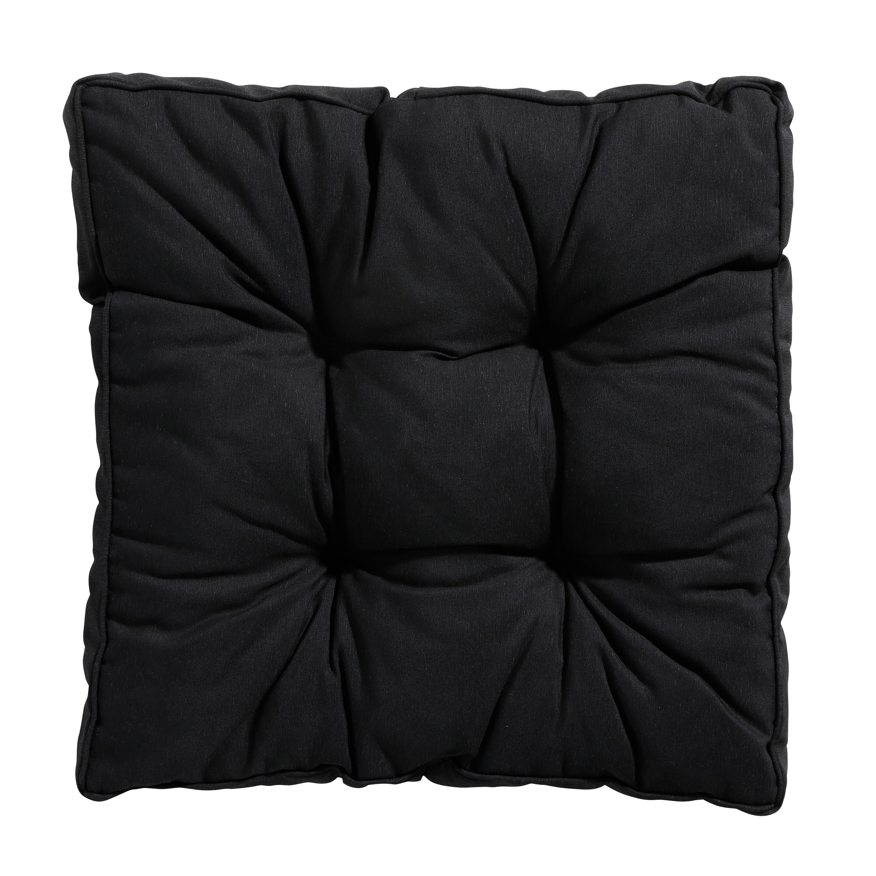 Madison Panama Schwarz 47 x 47 Sitzkissen