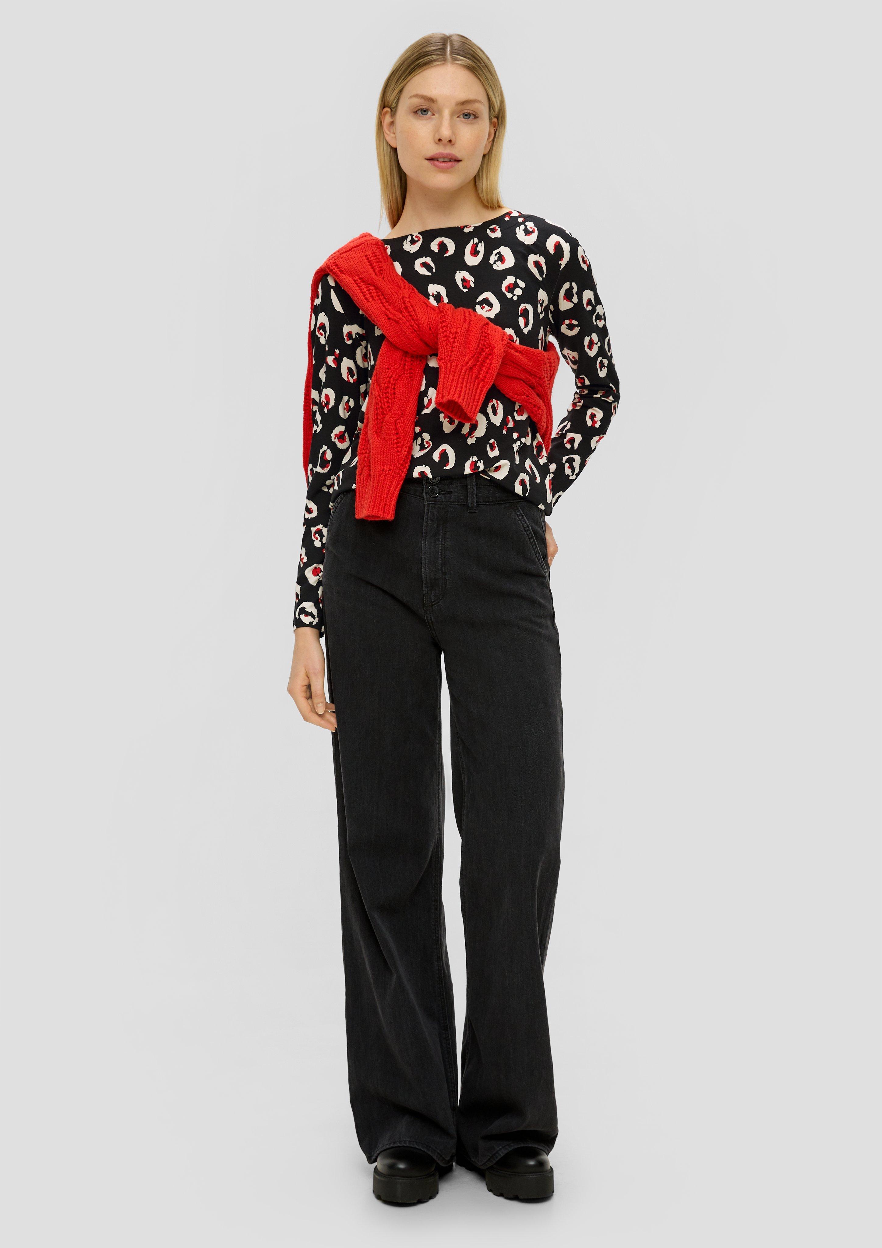 Longsleeve aus Viskosestretch  2139664-99A1