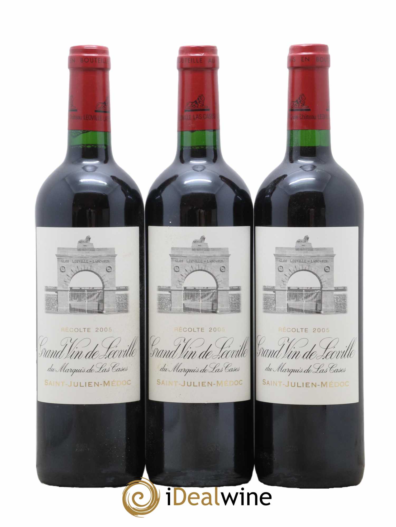 Château Léoville Las Cases 2ème Grand Cru Classé  2005 - Lot de 3 Bouteilles