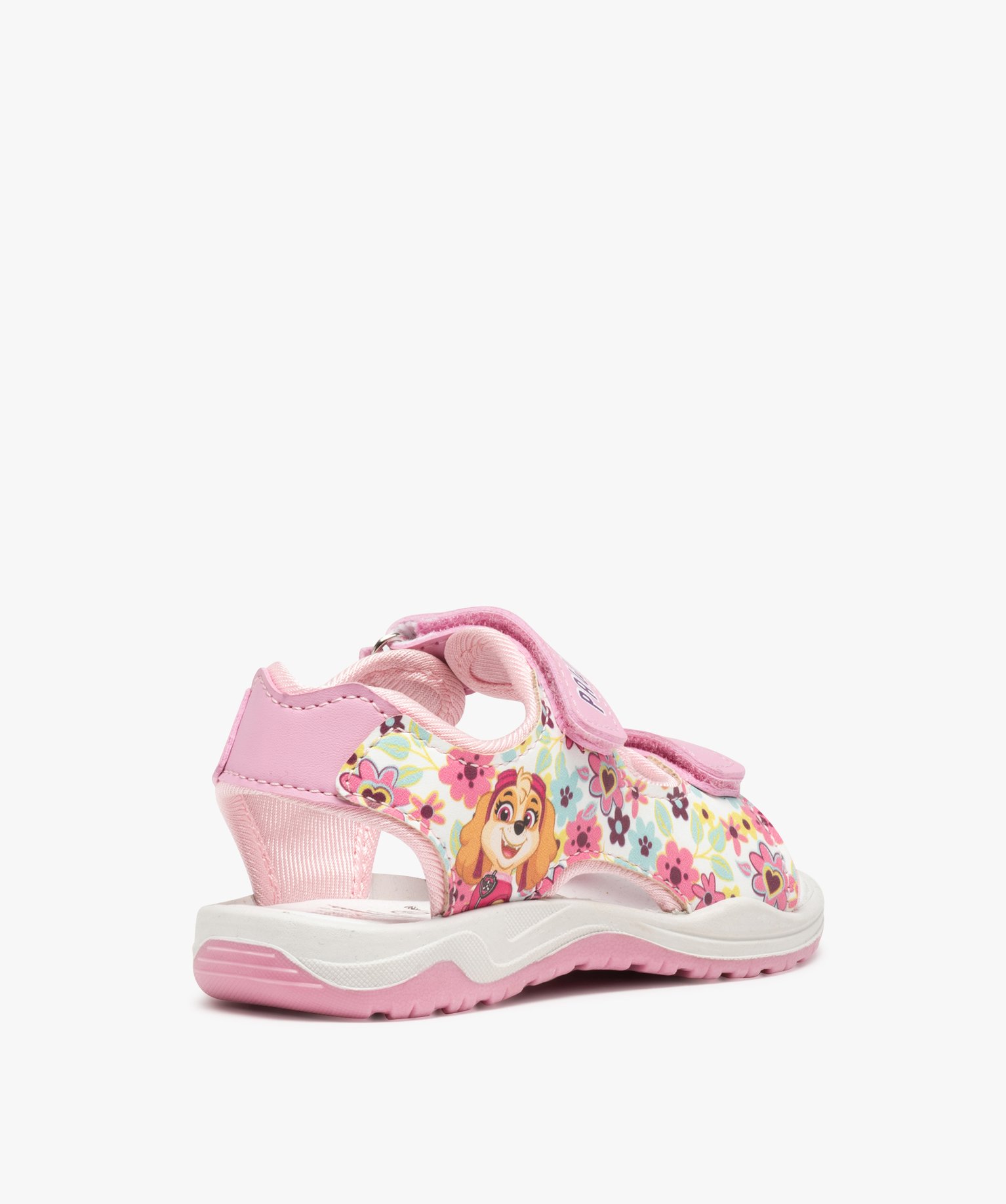 Sandales sport fille à brides scratch – Pat Patrouille rose | GEMO