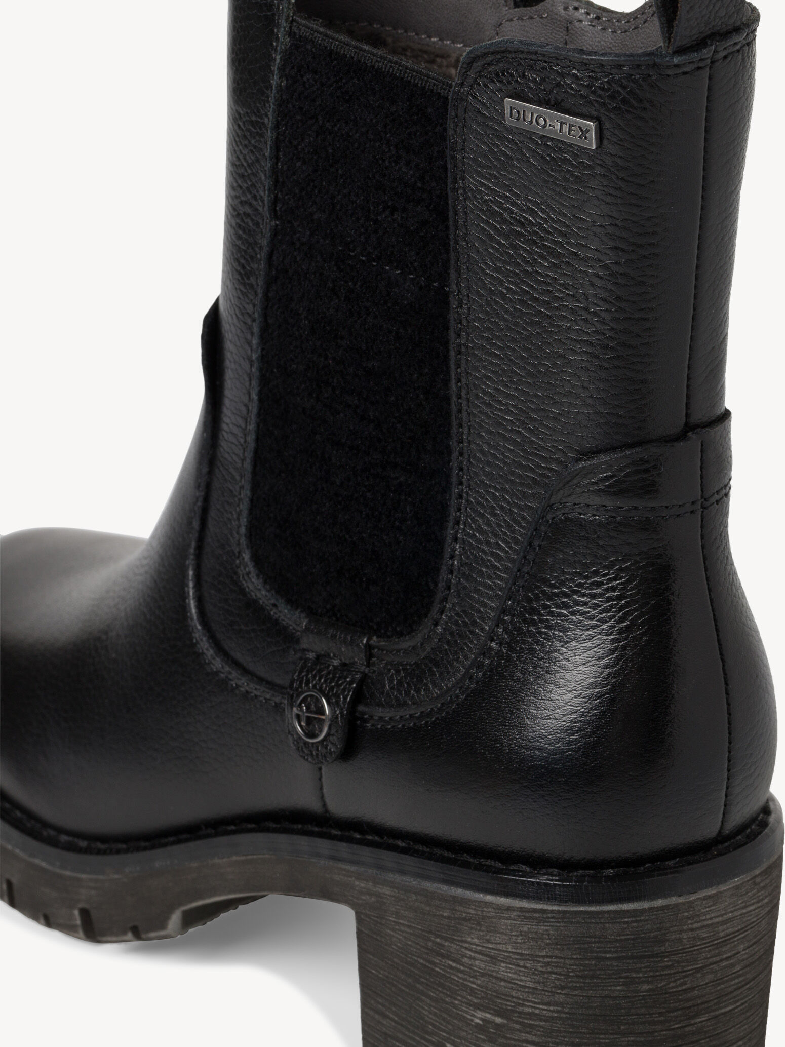 Bottine Chelsea en cuir - noir