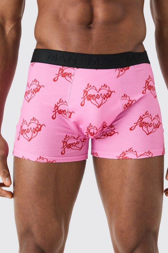 Boxershorts mit Herz-Slogan