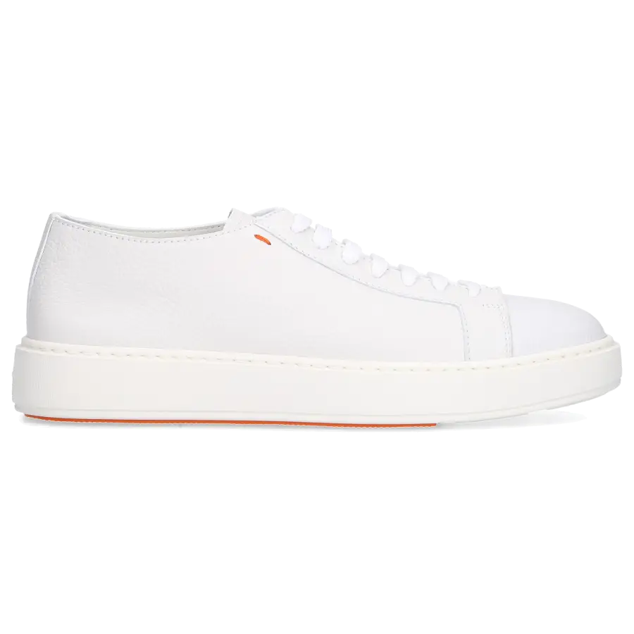 Santoni - Sneaker low 21430 Kalbsleder - weiß