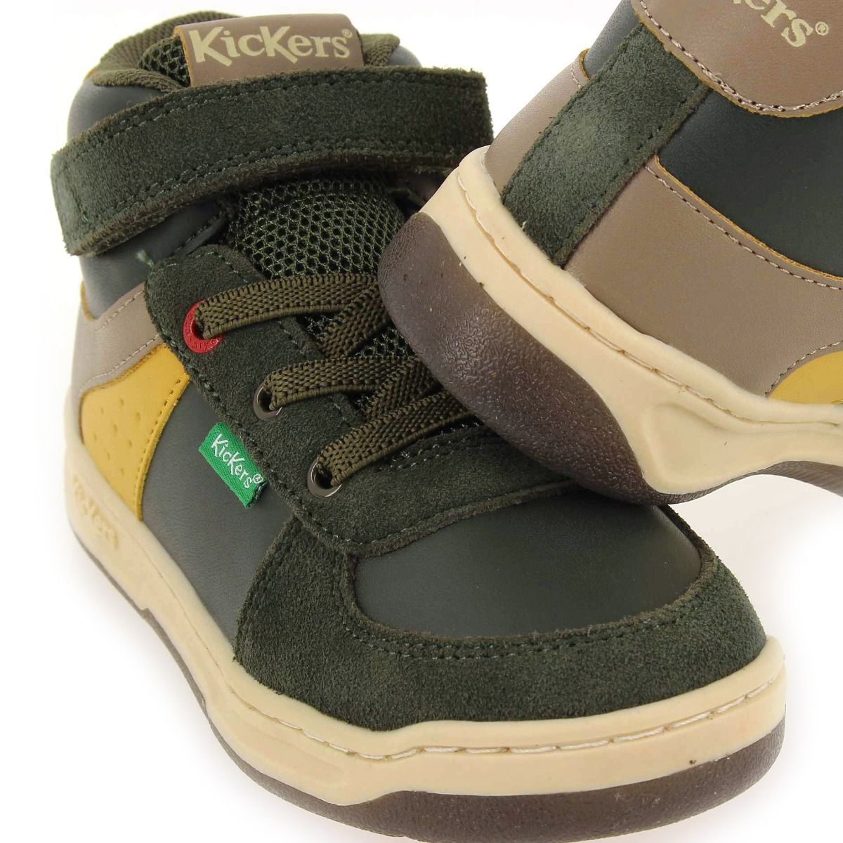 Kickers  KICKALIEN H22 - Kaki Jaune