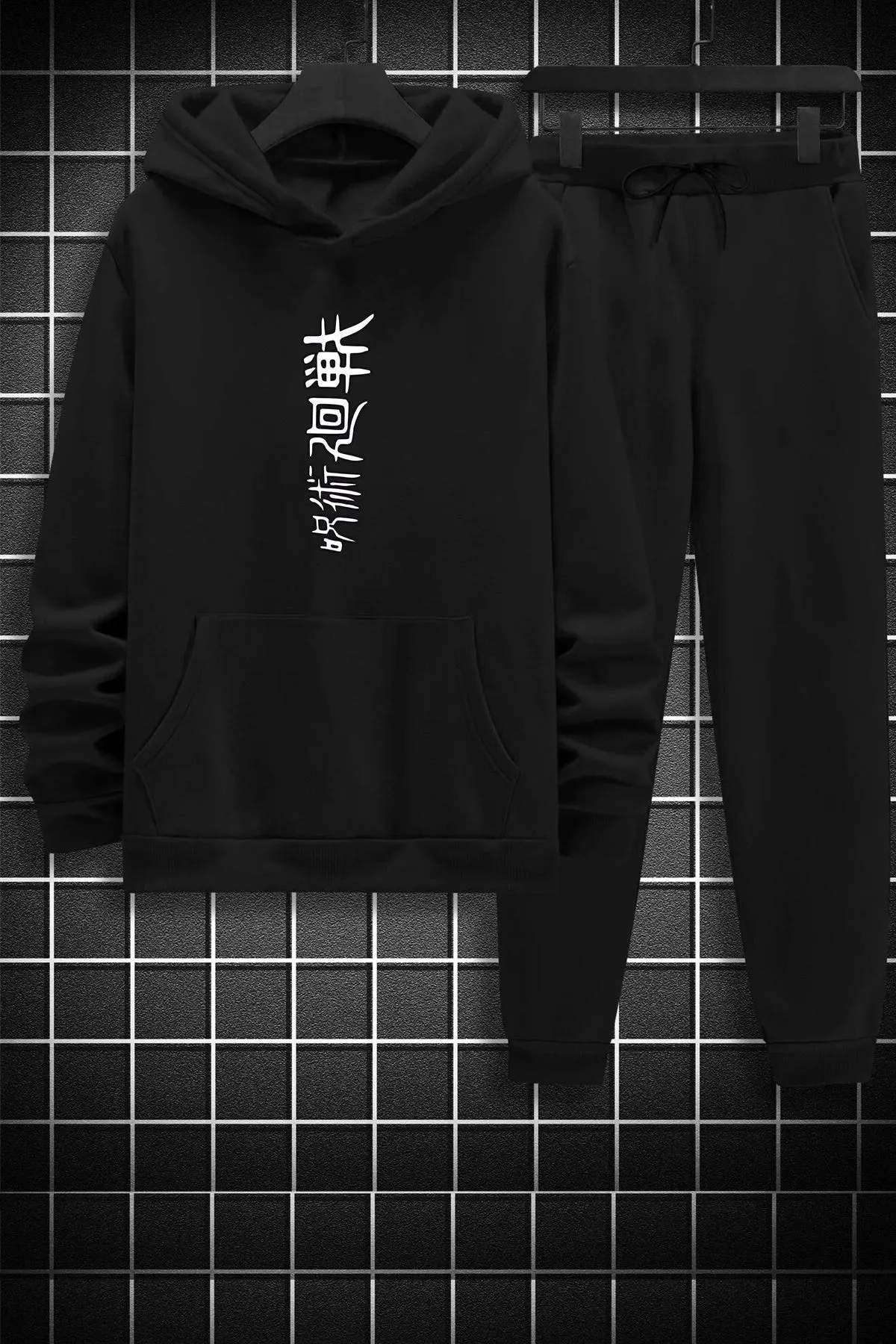 uyguntarz  Bedrucktes Unisex-Jujutsu-Kaisen-Trainingsanzug-Set