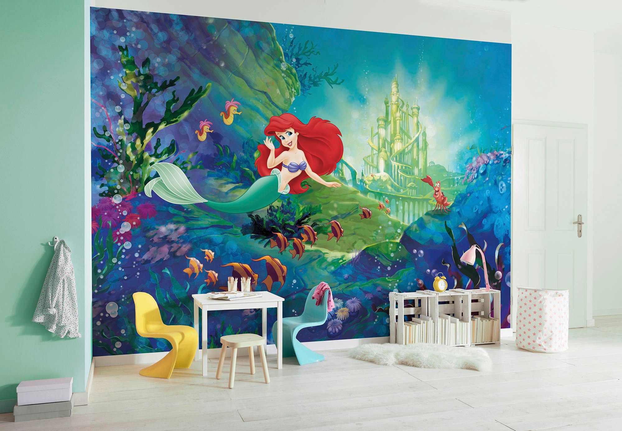 Komar Fototapete Ariel´s Castle, (1 St), 368x254 cm (Breite x Höhe)