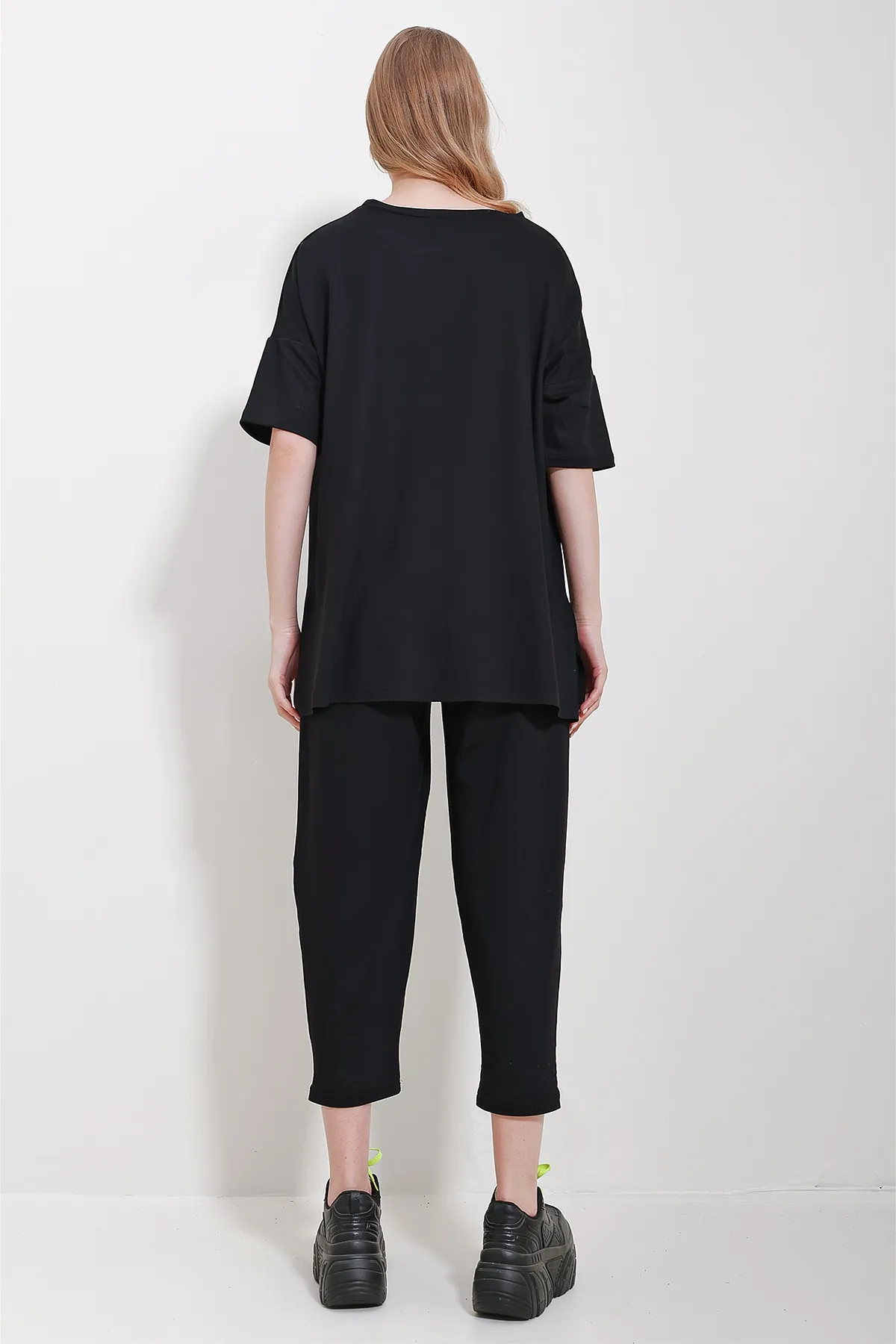 Trend Alaçatı Stili  Zweiteiler - Schwarz - Regular Fit