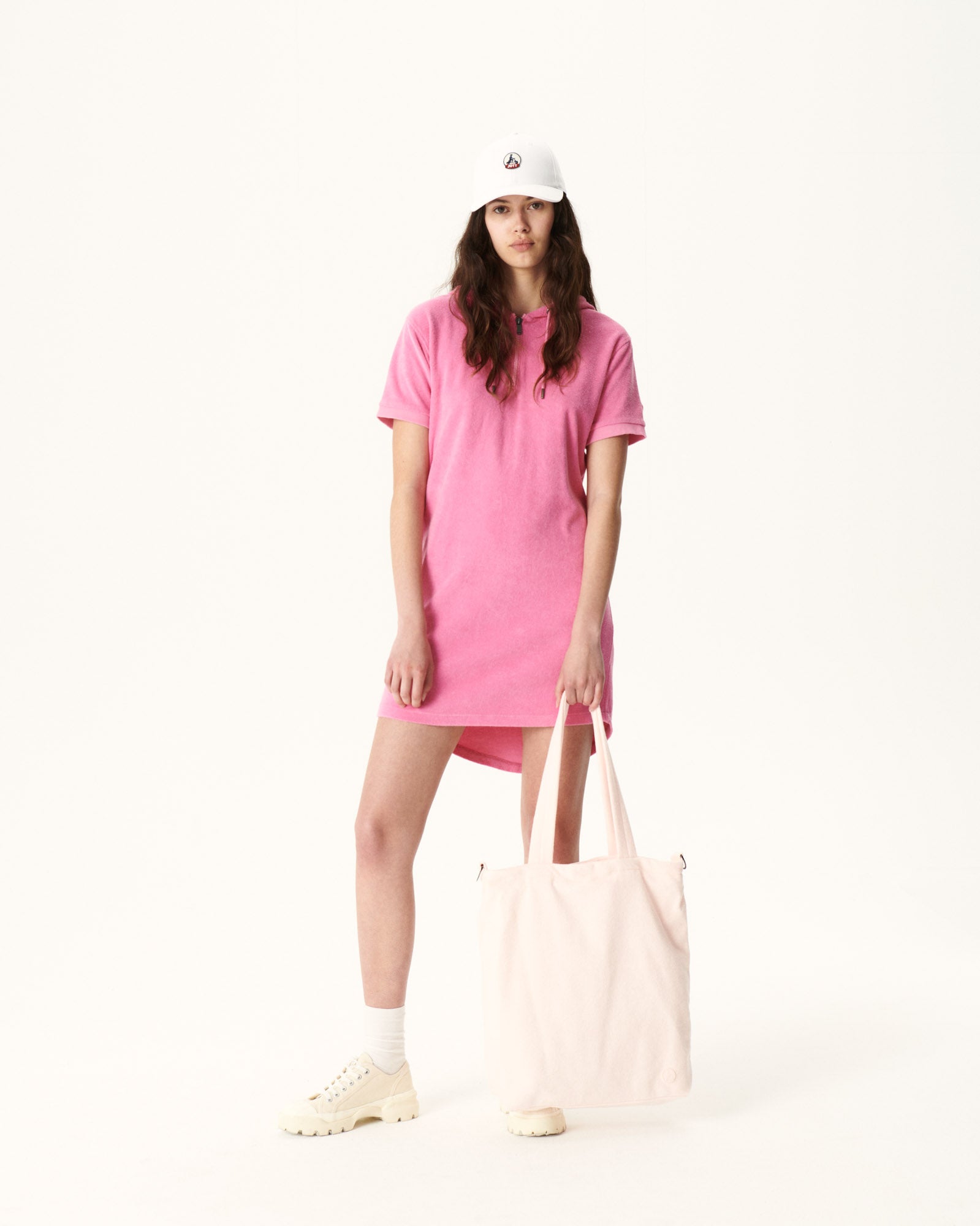 Maxi tote-bag éponge Rose clair Sand