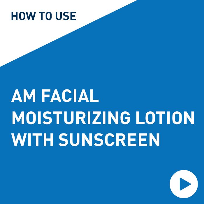 Lotion hydratante visage AM avec protection solaire. Soin hydratant de jour non comédogène avec FPS 30.