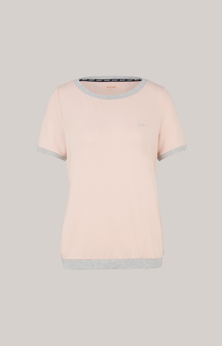 Loungewear Shirt in Rosa/Grau meliert