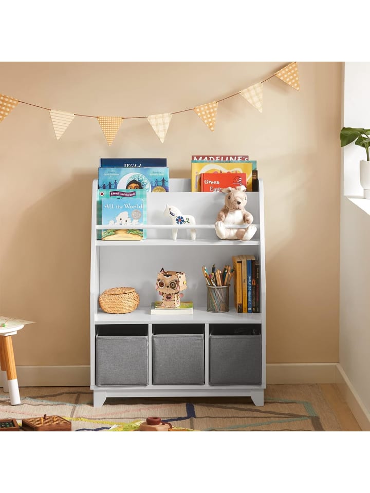 SoBuy Bücherregal in Weiß - (B)63 x (H)80 x (T)28cm günstig kaufen onesize