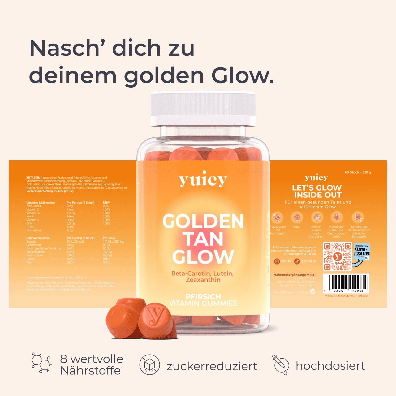 Hair & Tan Duo Vitamin Gummies - zuckerfrei