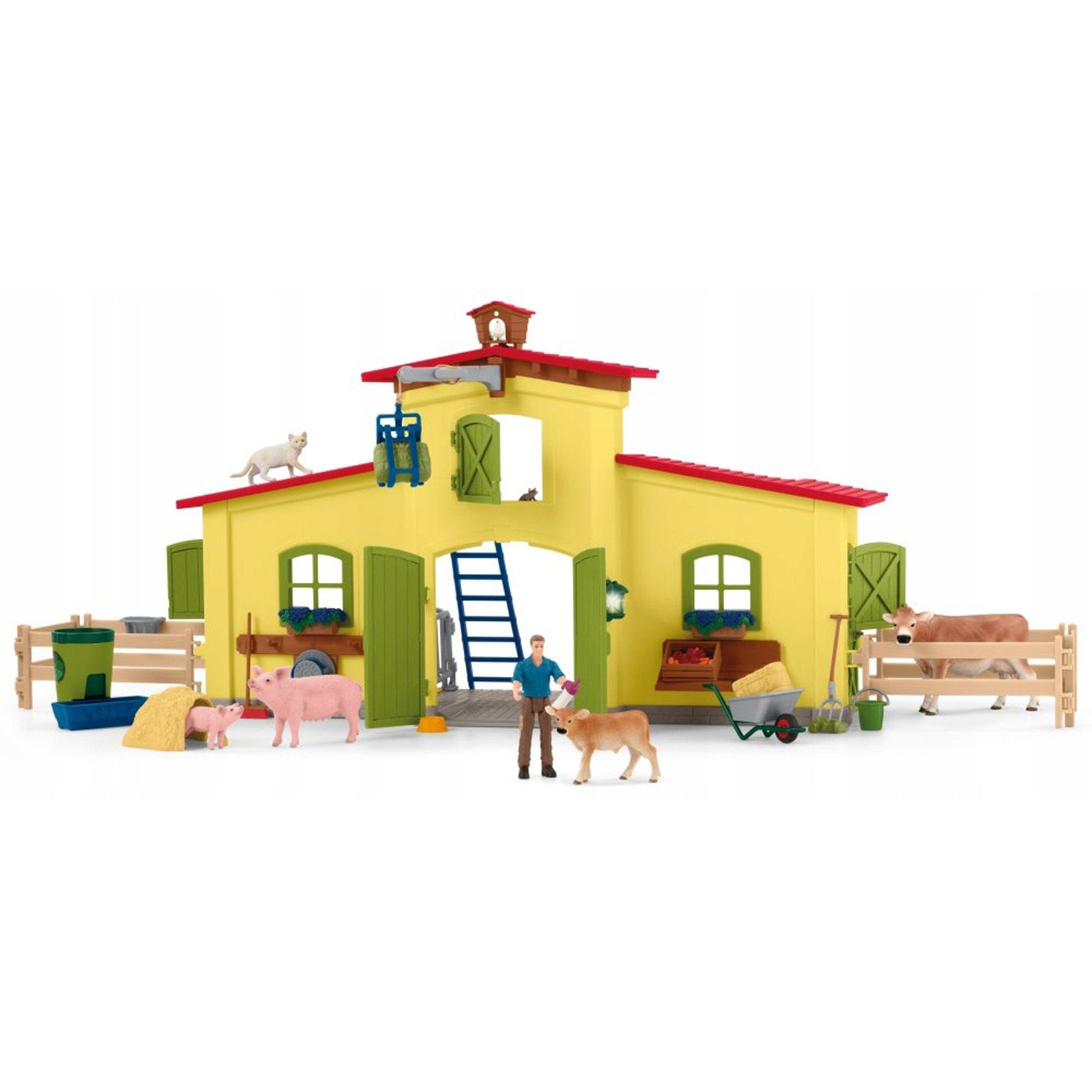 Sarcia.eu Spielfigur Schleich Farm World - Großer Bauernhof, + Zubehör, Figurenset 3+