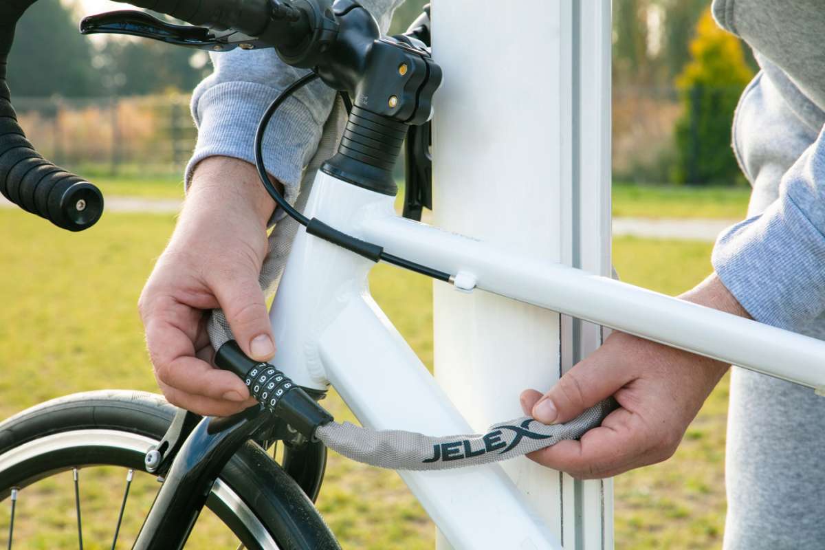JELEX Dr.Security Fahrradschloss grau