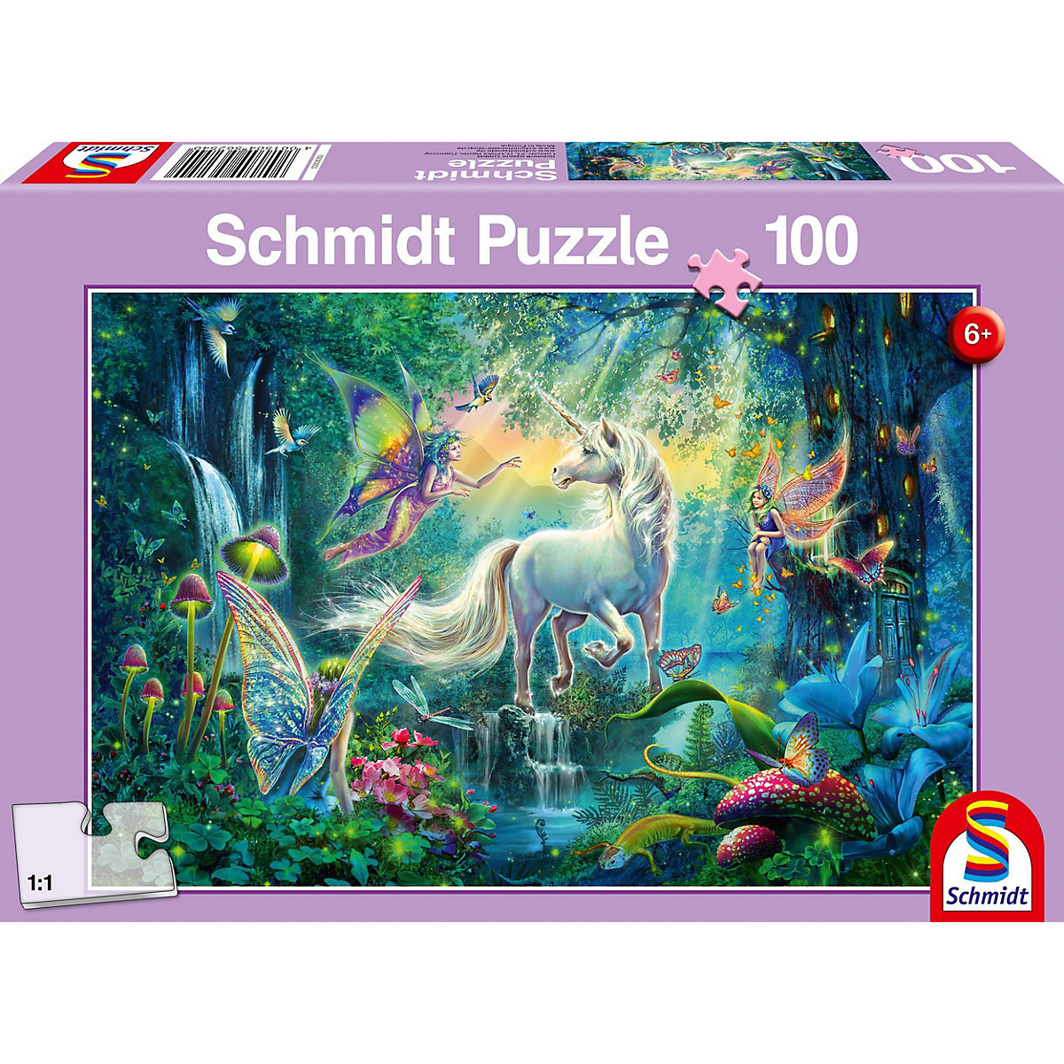 Puzzle 100 Teile Im Land der Fabelwesen
