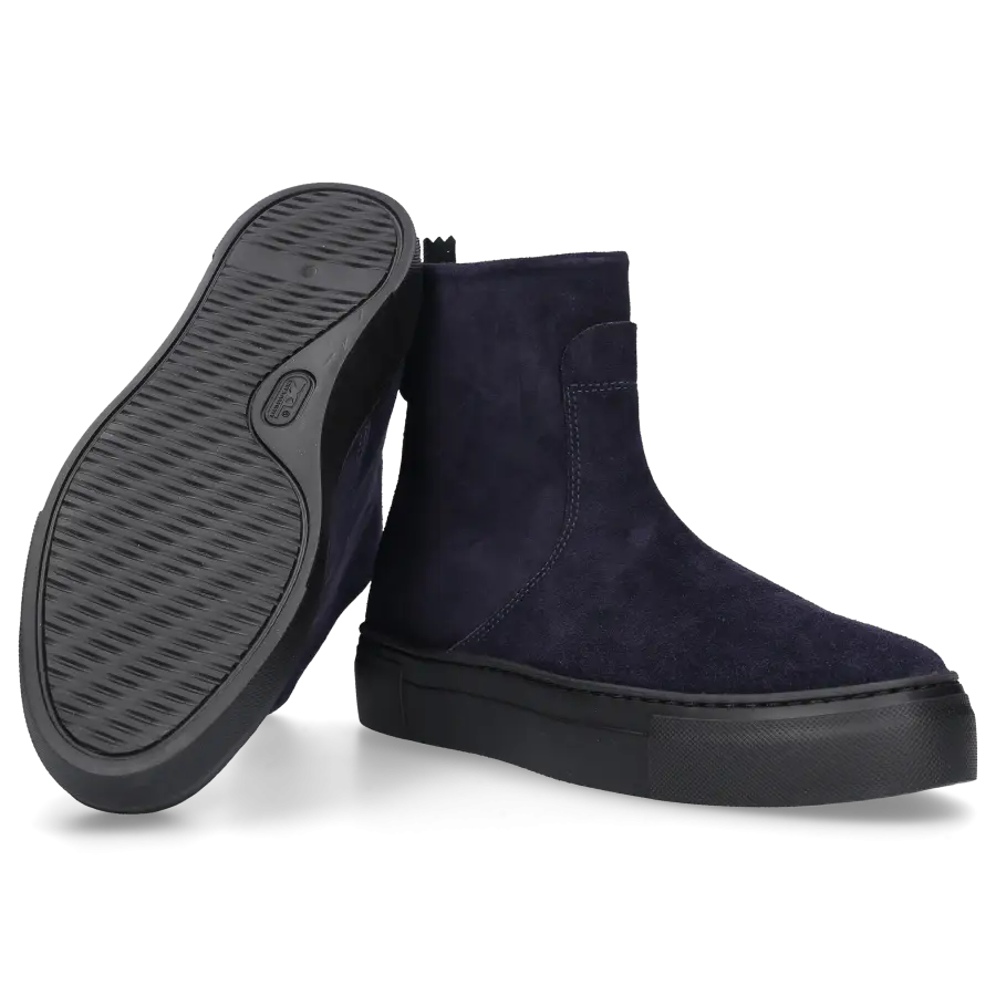 AGL Attilio Giusti Leombruni - Klassische Stiefeletten MEGHAN BOOTIE Veloursleder - blau