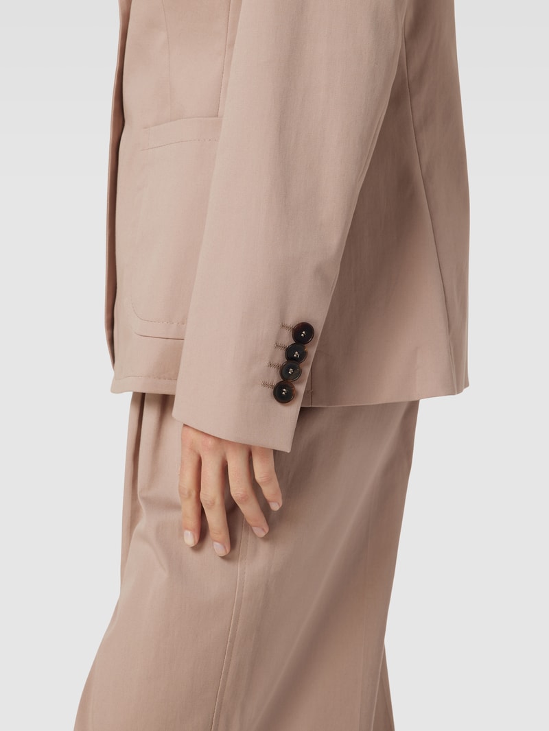 Blazer mit Reverskragen in taupe