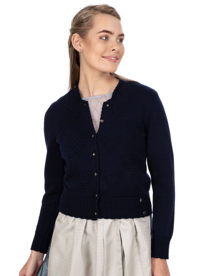 Spieth & Wensky Strickjacke BRESCIA in nachtblau günstig kaufen