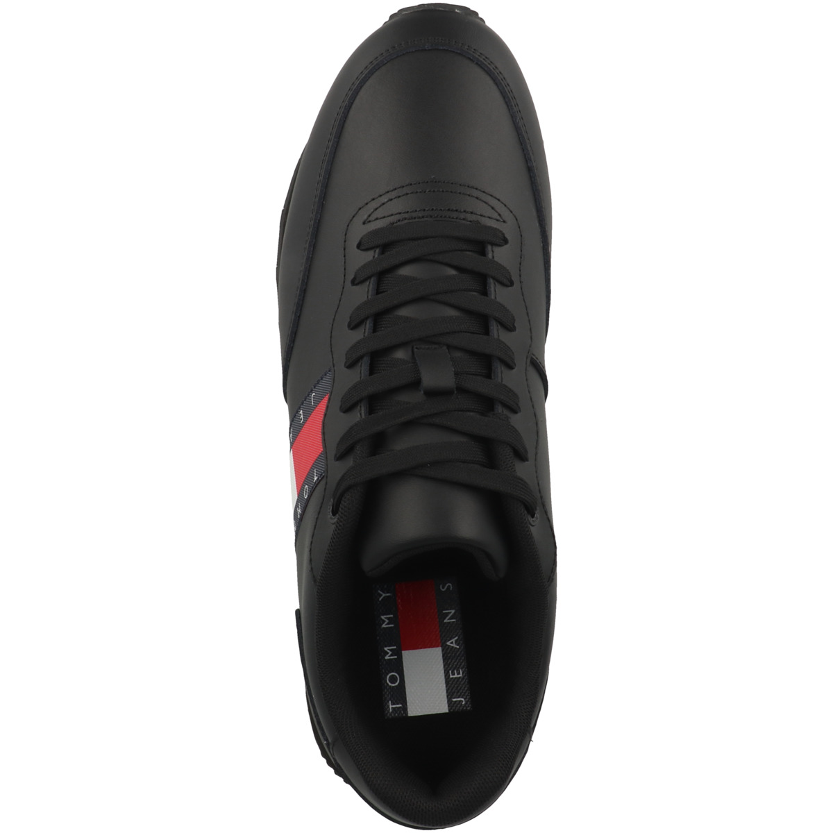 Tommy Hilfiger Tommy Jeans Leather Runner Sneaker Low schwarz
