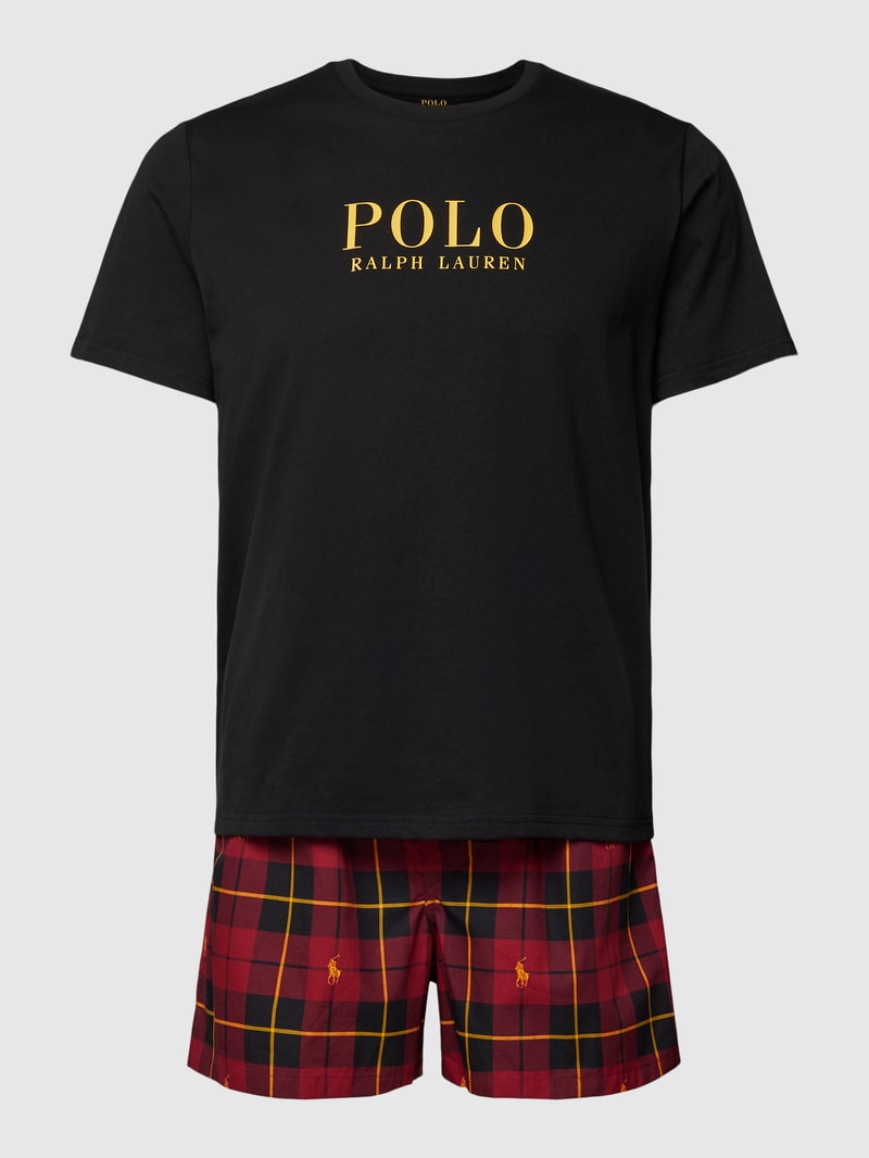 Pyjama im Geschenk-Set Modell 'COTTON' in rot