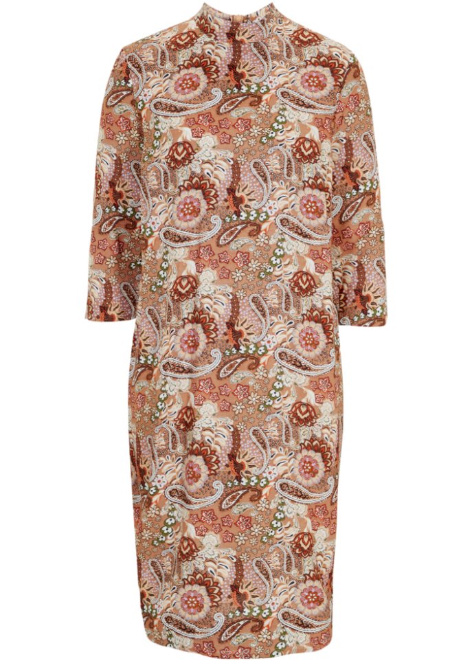 Midikleid mit Paisleymuster in A-Linie