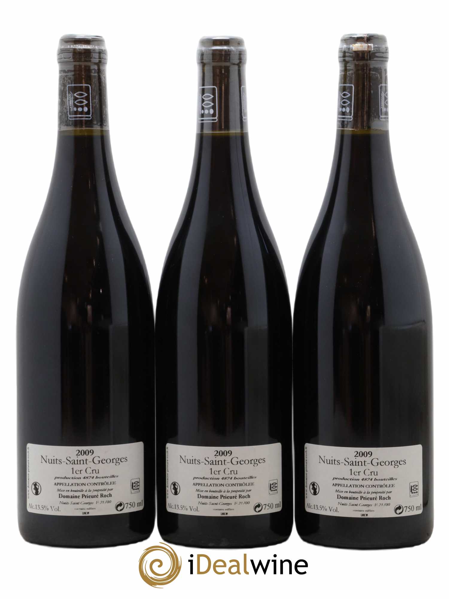 Nuits Saint-Georges 1er Cru Prieuré Roch  2009 - Lot de 3 Bouteilles