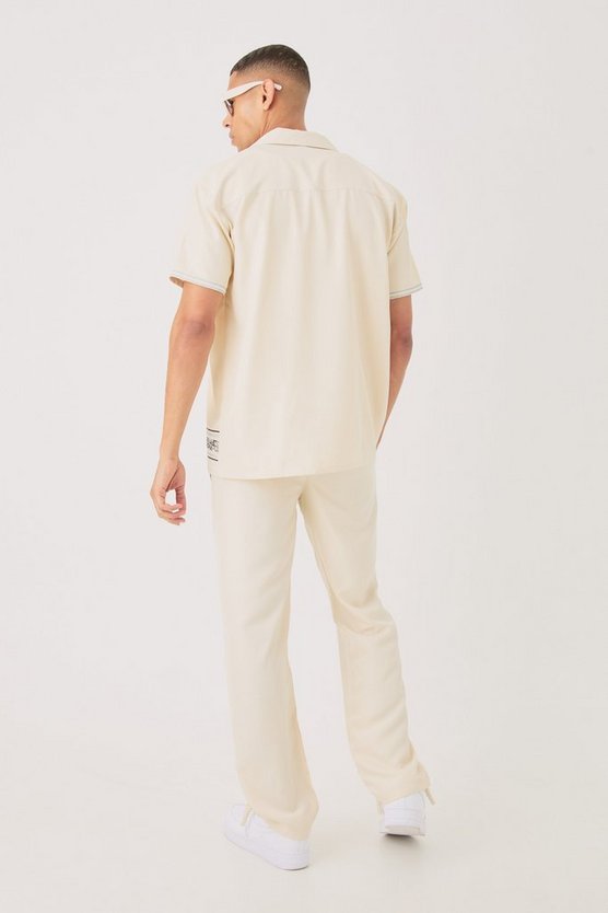 Weiches Oversize Twill-Hemd & Hose