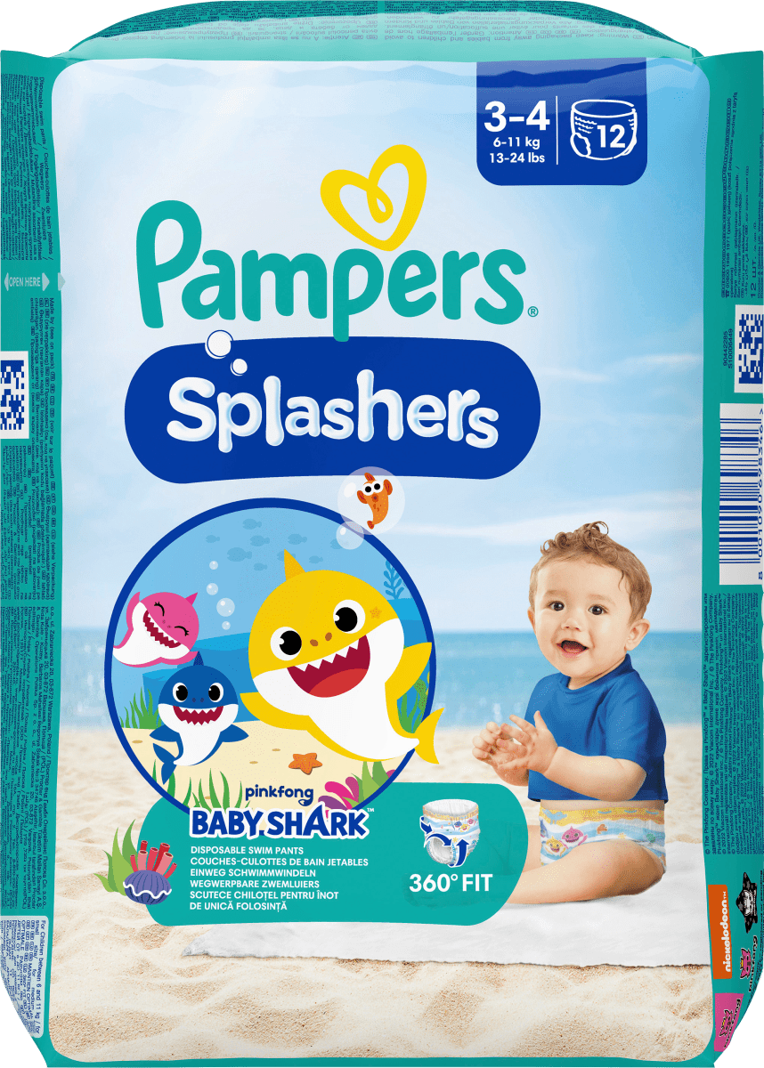 Schwimmwindeln Splashers Gr.3-4 (6-11 kg), 12 St