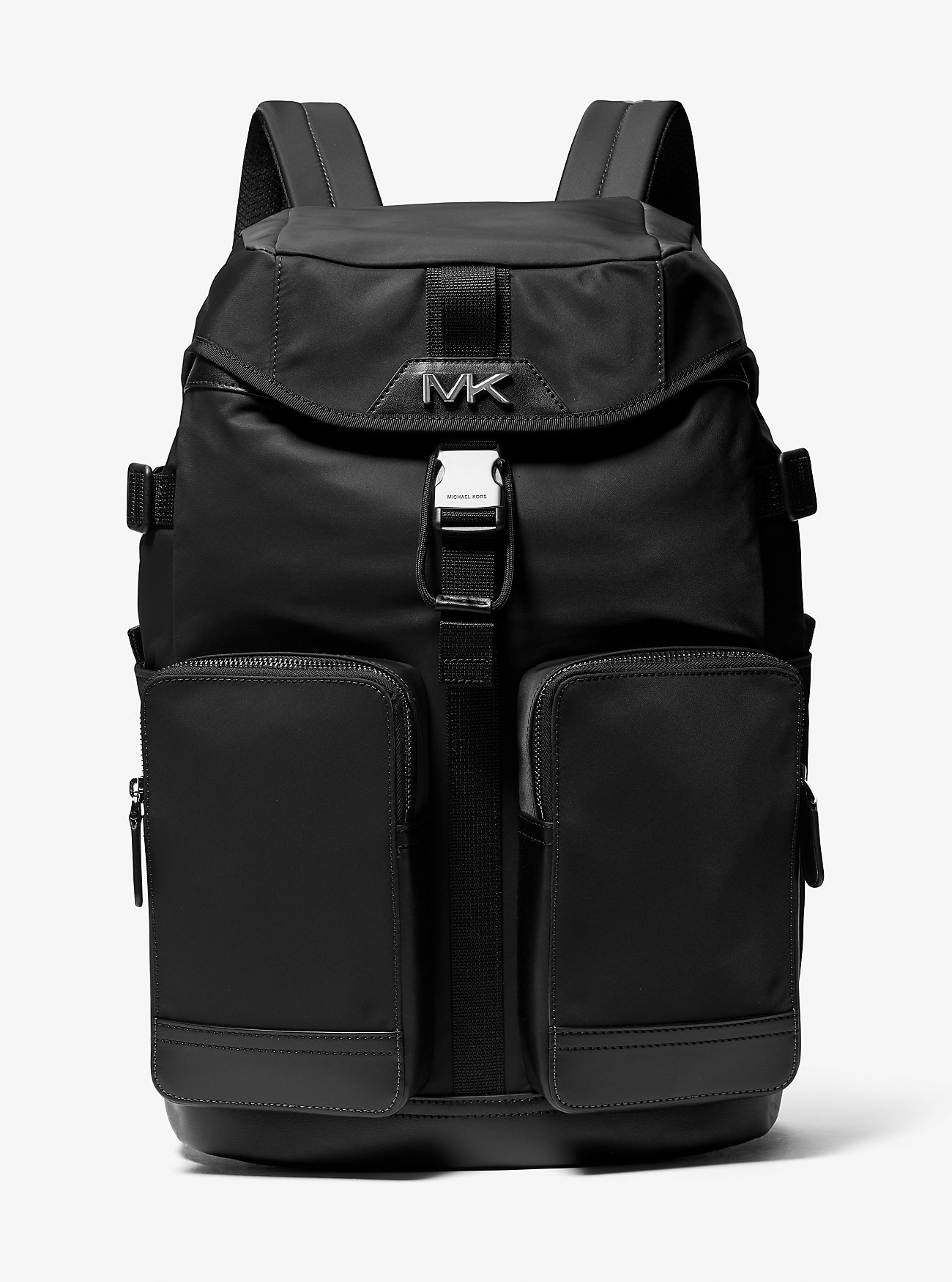 Brooklyn Resirkulert Nylon Cargo Ryggsekk - SVART