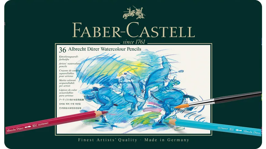 FABER-CASTELL Albrecht Dürer Aquarellstift 36er Metalletui