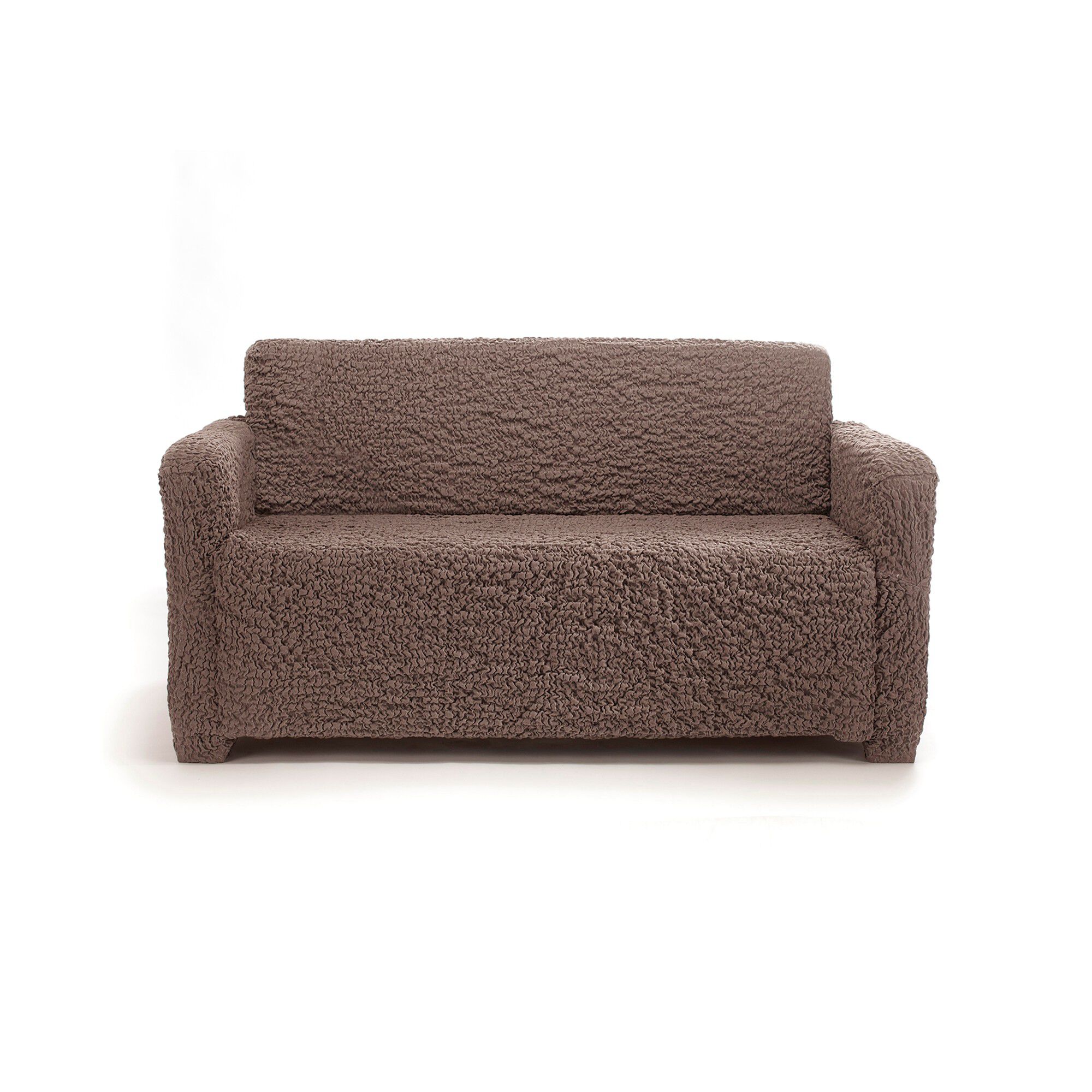 Housse gaufrée bi-extensible canapé fauteuil accoudoirs