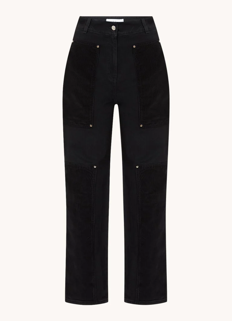 IRO  Elyssa high waist loose fit cargobroek met opgestikte zakken