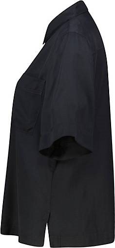 Marc O'Polo Damen Hemdbluse Regular Fit Kurzarm