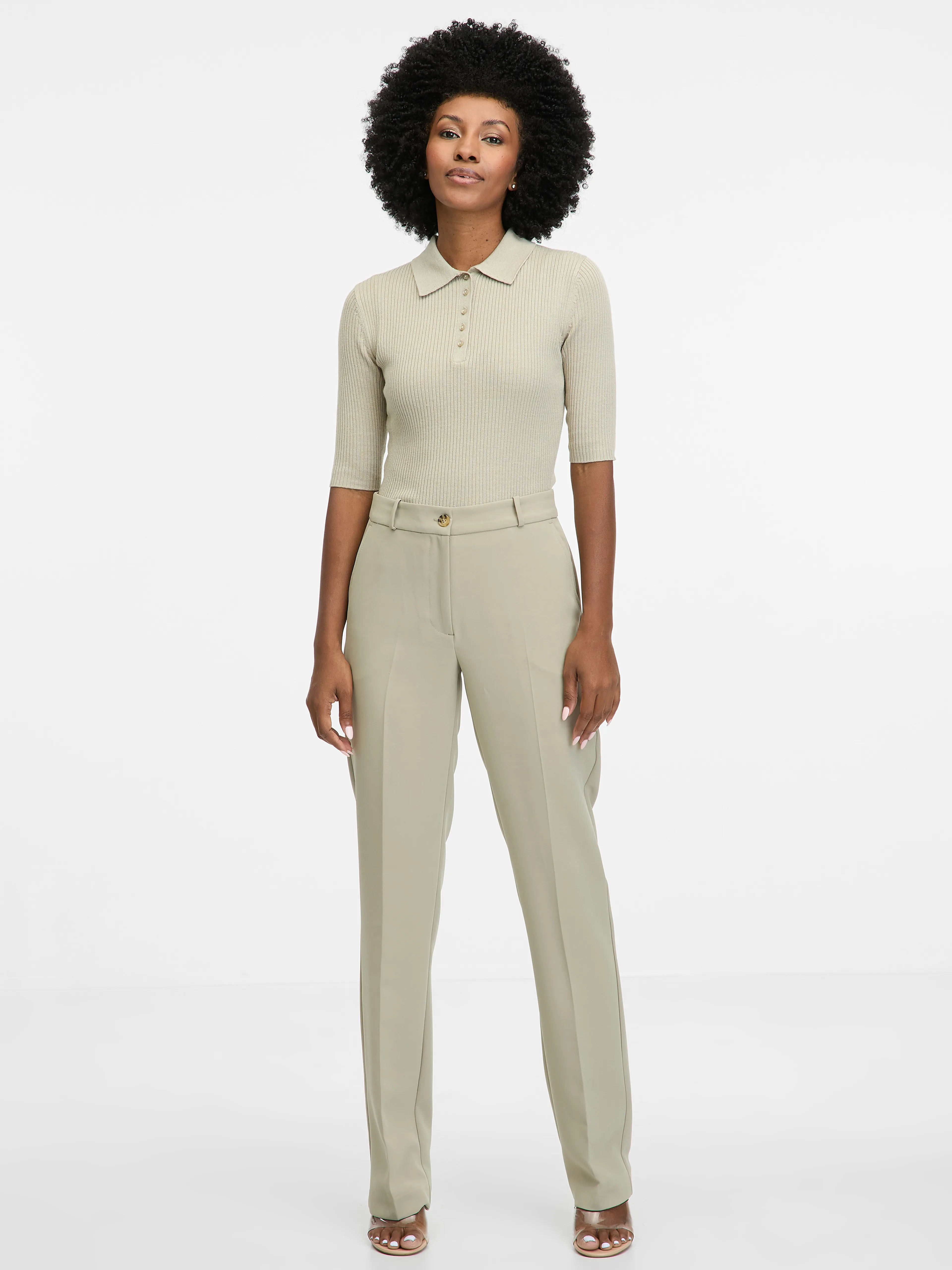 Graues Damen-Midikleid ORSAY