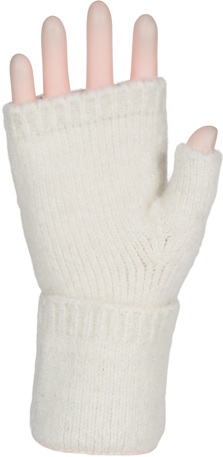styleBREAKER Strickhandschuhe Fingerlose Strickhandschuhe Zopfmuster