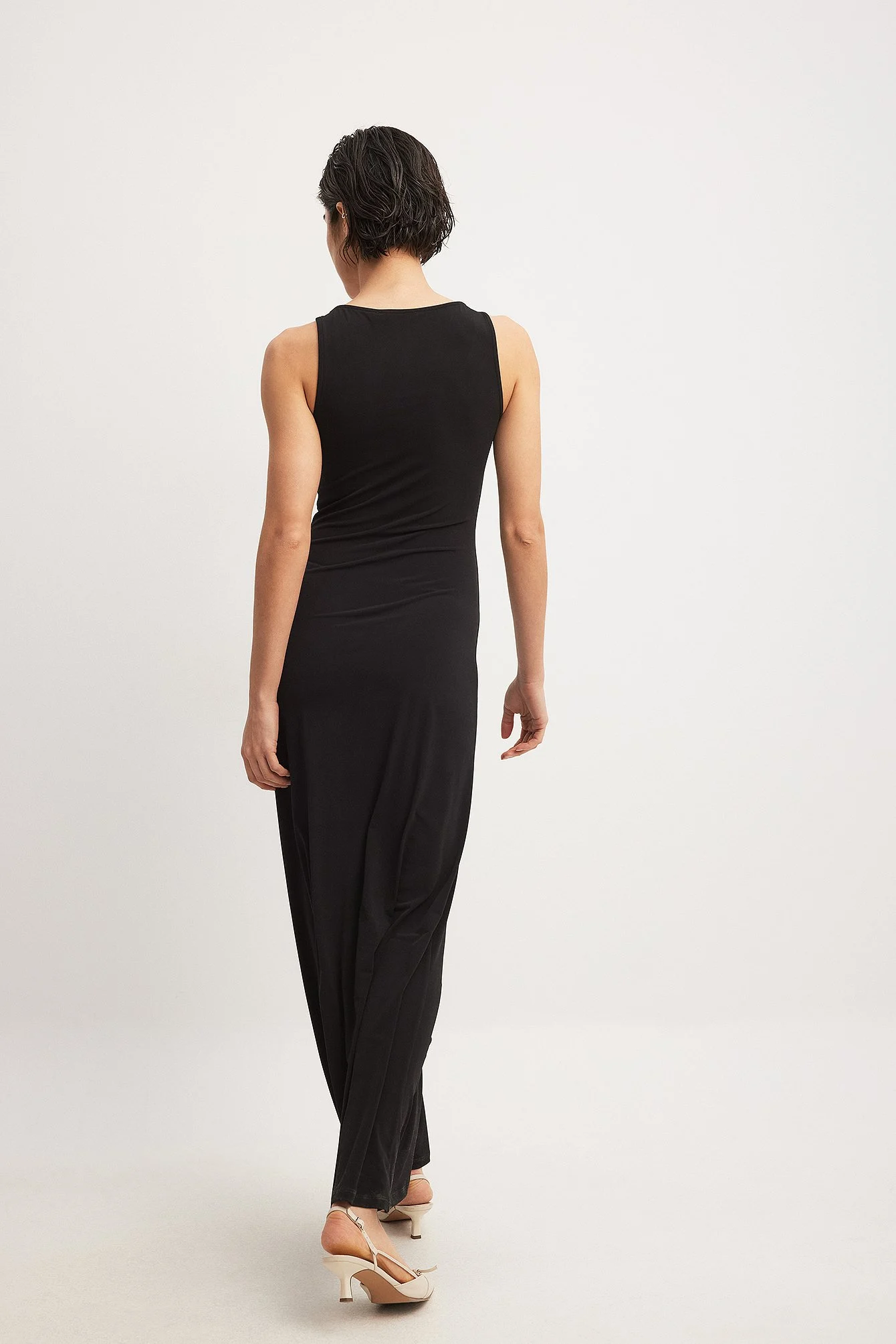 Maxi-Tank-Kleid mit Rundhalsausschnitt