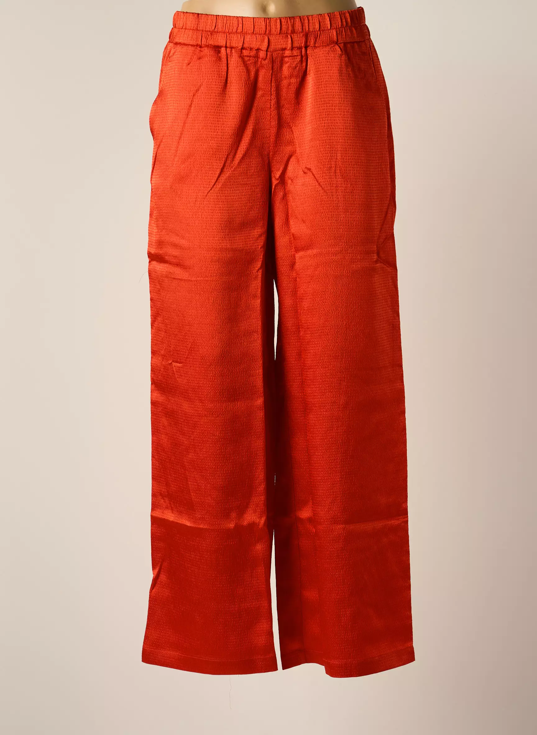 Vero Moda Pantalons Larges Femme couleur orange