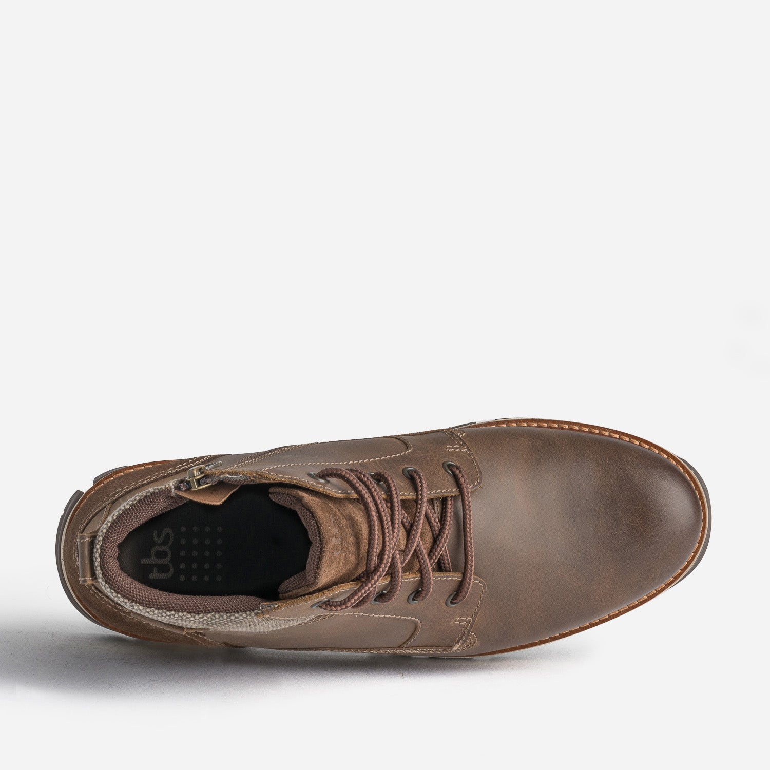 Boots à lacet TBS marron en cuir