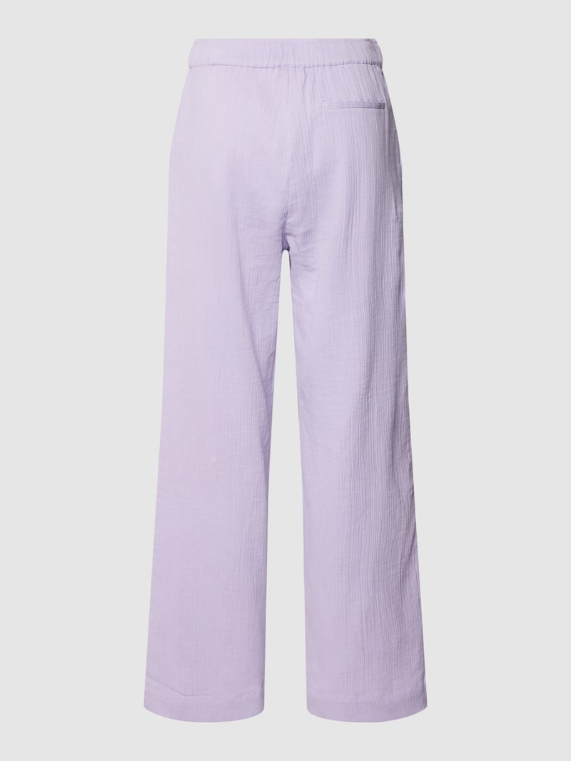 Pyjama-Hose aus Baumwolle mit Strukturmuster in lila