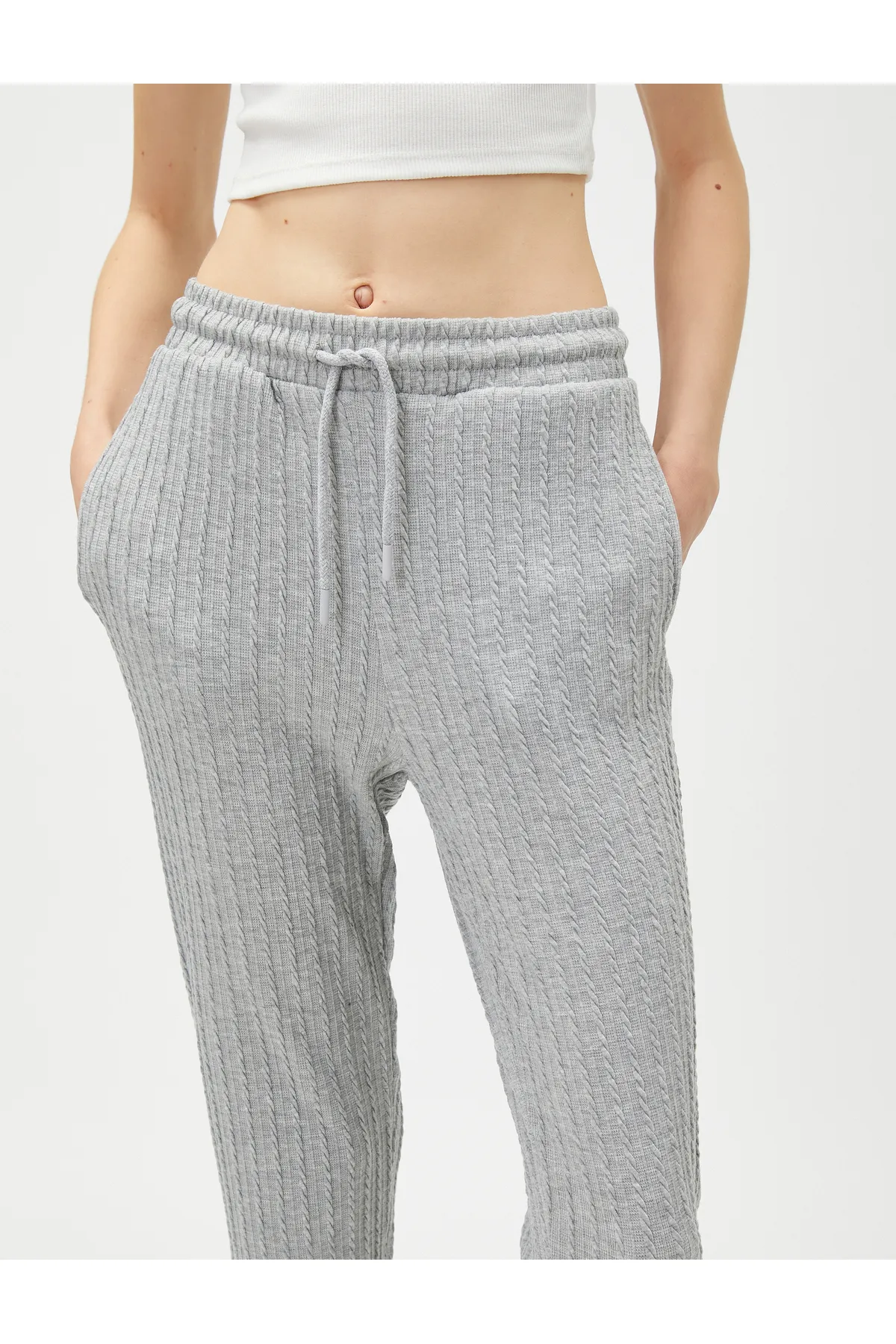 Koton  Jogger-Jogginghose mit Taschen und Bindebund