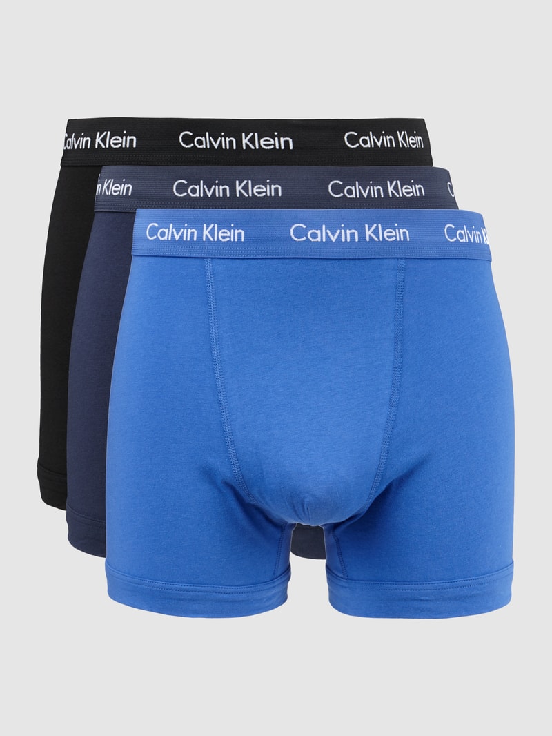 Trunks mit Logo-Bund im 3er-Pack in blau