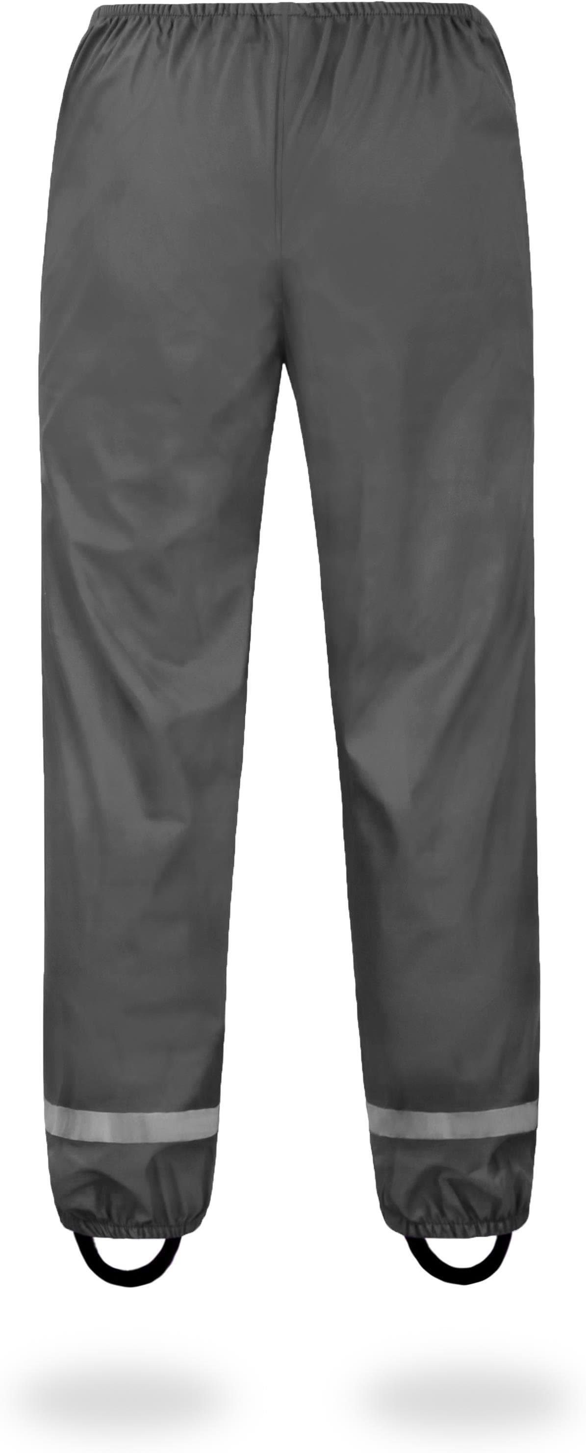 normani Regenhose Kinder Regenhose York Jungen und Mädchen - Wind- und wasserdichte Regenhose mit Reflektoren